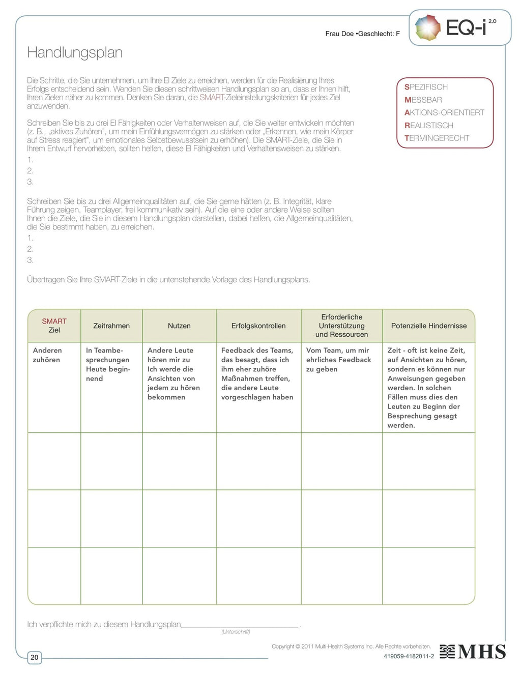 Emotionale Intelligenz Assessment Starter - Zukunftsgefühl Assessments & Coaching | EQ Test | EQ-i 2.0