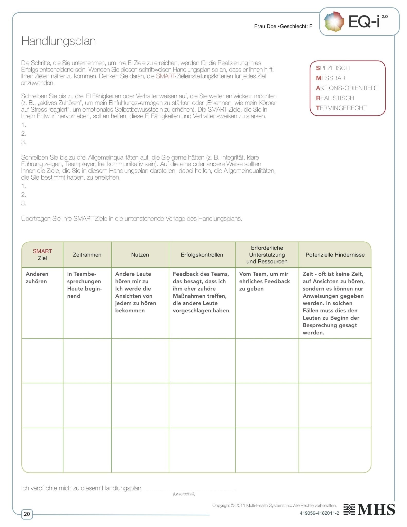 Emotionale Intelligenz Assessment Starter - Zukunftsgefühl Assessments & Coaching | EQ Test | EQ-i 2.0